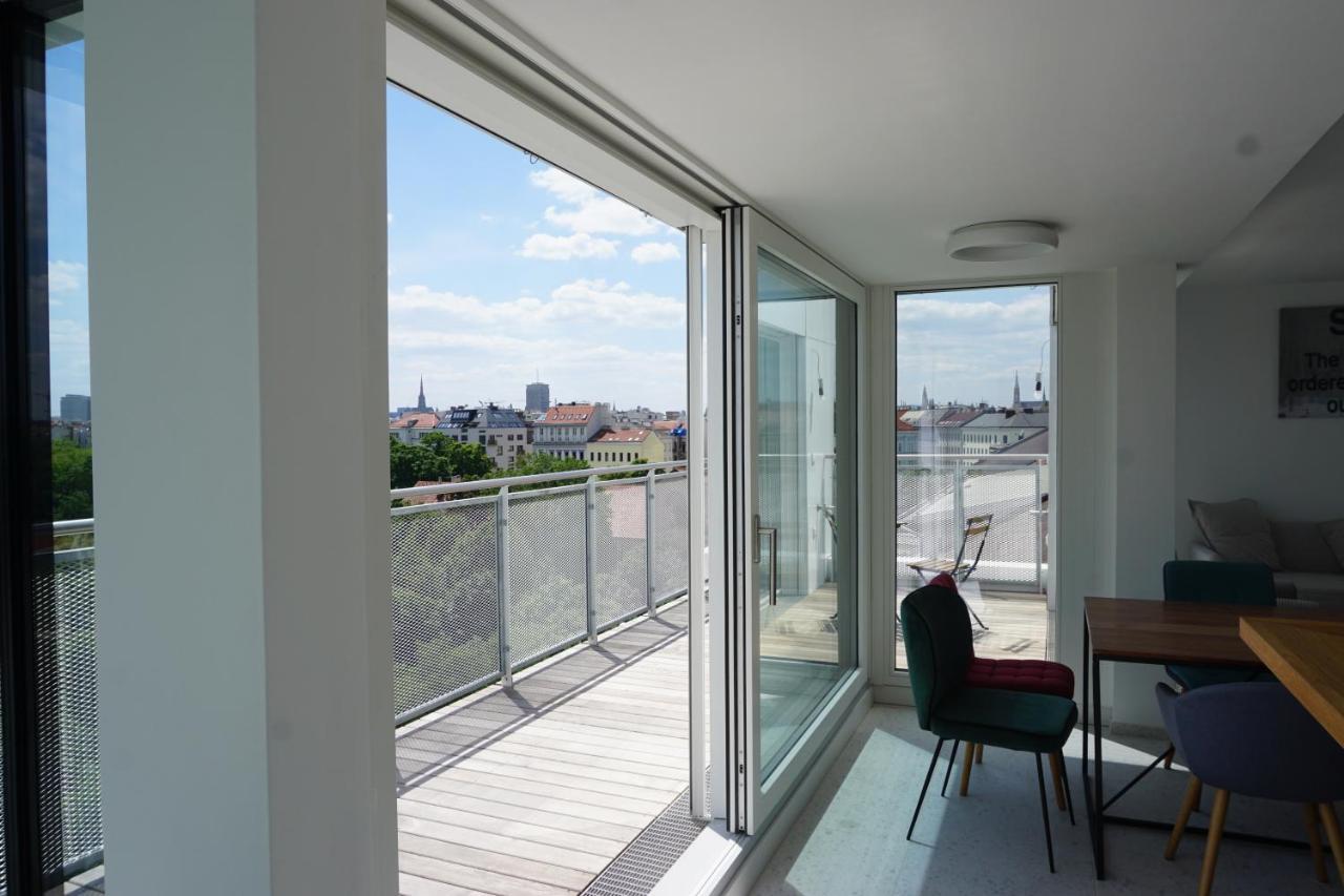 Augartenblick Penthauscombo 15/16 - Blick Zum Riesenrad Apartamento Viena Exterior foto