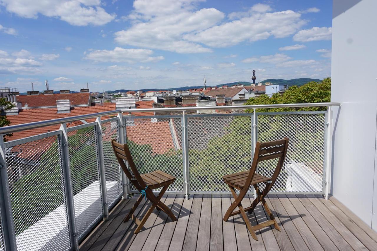 Augartenblick Penthauscombo 15/16 - Blick Zum Riesenrad Apartamento Viena Exterior foto